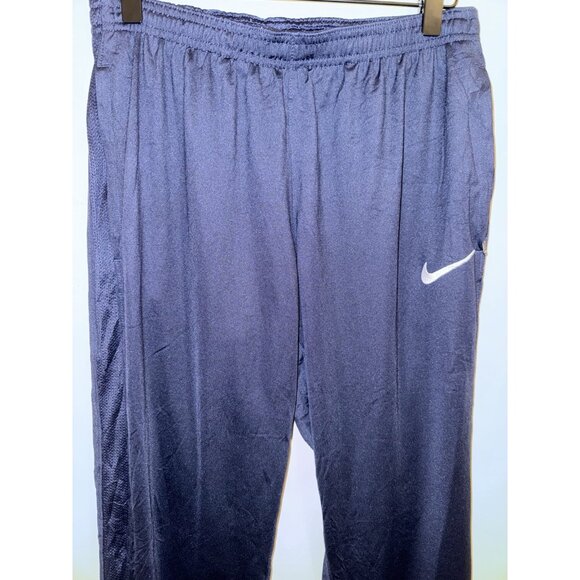 Nike Dri-Fit Jogger Pants Men’s Size Small Vented Sides Blue Zipper Ankles - Picture 4 of 13